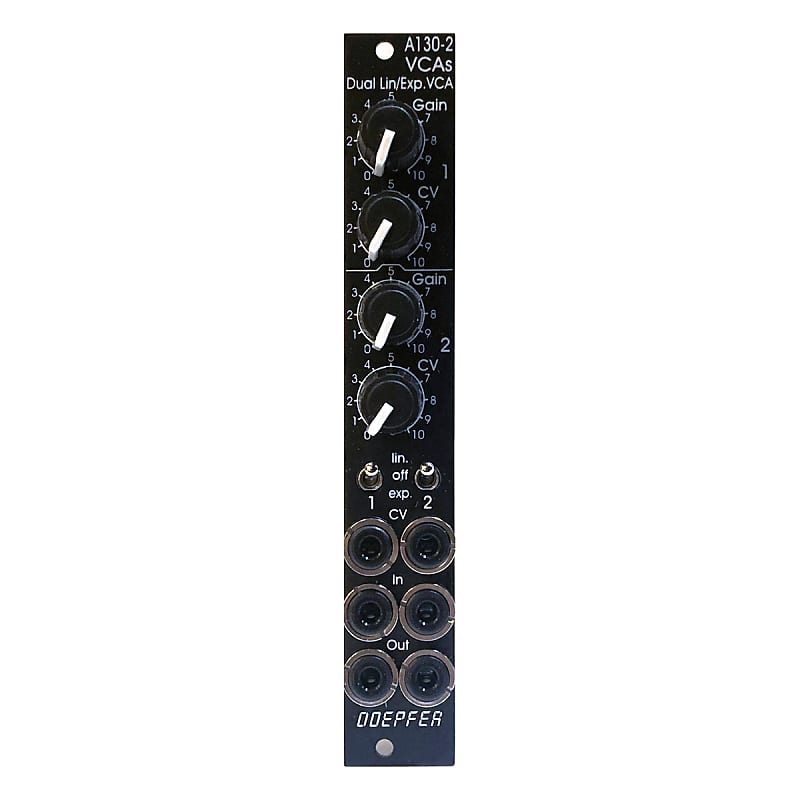 Doepfer A-130-2V Dual VCA Eurorack Module (Slim) - Vintage Black