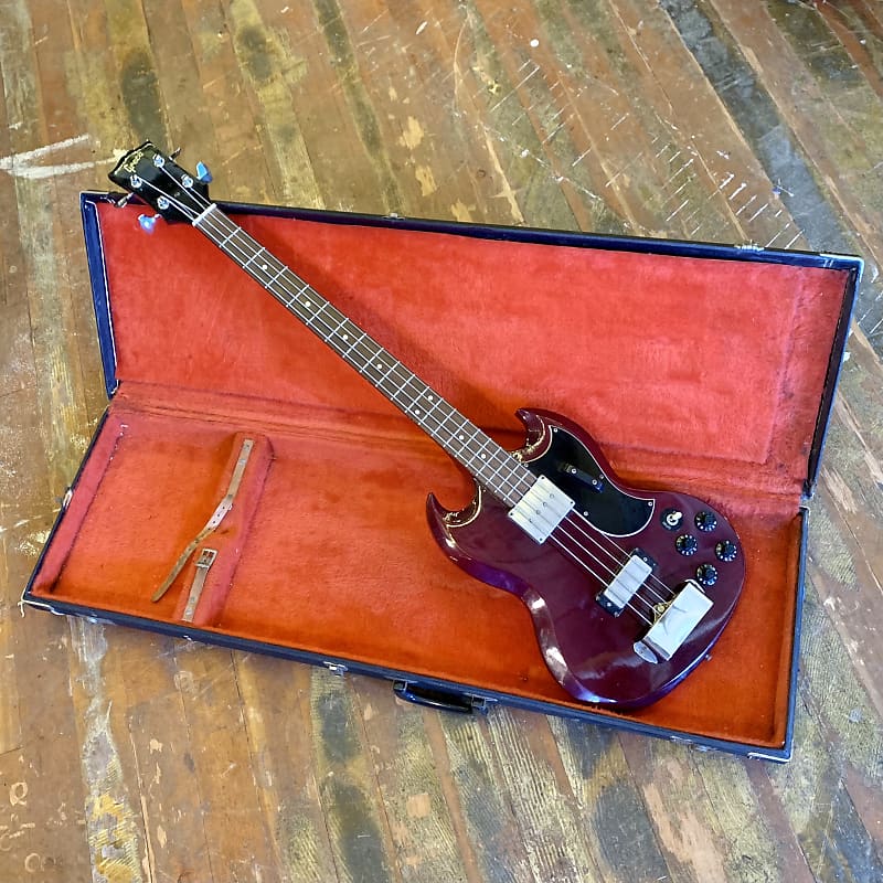 Greco SG EB-3 bass guitar c 1970's Cherry long scale eb3-L