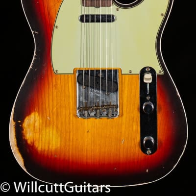 Fender Custom Shop LTD 1960 Telecaster Custom Relic Chocolate 3-Tone Sunburst (394) image 3