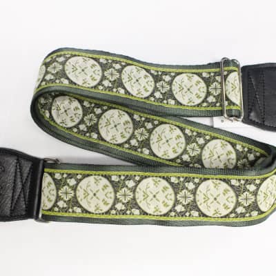 Souldier Straps Medallion Green Guitar Strap *Free Shipping in the USA* for sale
