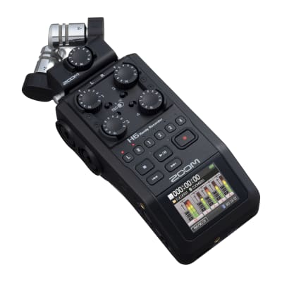 Zoom H6 Black Handy Portable Field Recorder for Filmmaking or Podcasting image 2