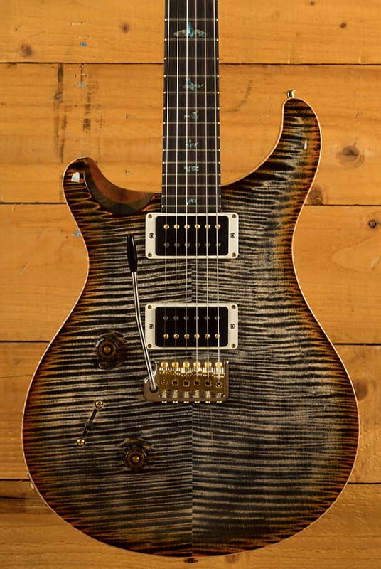 PRS Wood Library Custom 24 | Burnt Maple Leaf - Left-Handed | Reverb