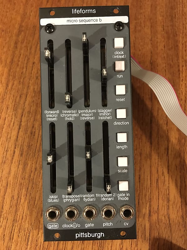 Pittsburgh Modular Lifeforms Micro Sequence b Versatile 8 Step Programmable  Sequencer Black