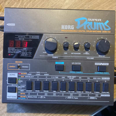 Korg DDM-110 Super Drums Drum Machine 1985 - Black