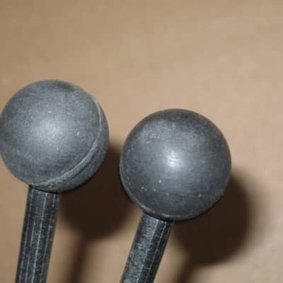 new old stock Gambal Manufacturing GPMR (UG13GPMRX) Percussive Keyboard Mallets (for xylophones and glockenspiels) Black Hard Rubber Ball Heads with Black Synthetic Shafts (with original packaging) from 1990s to early 2000s image 6