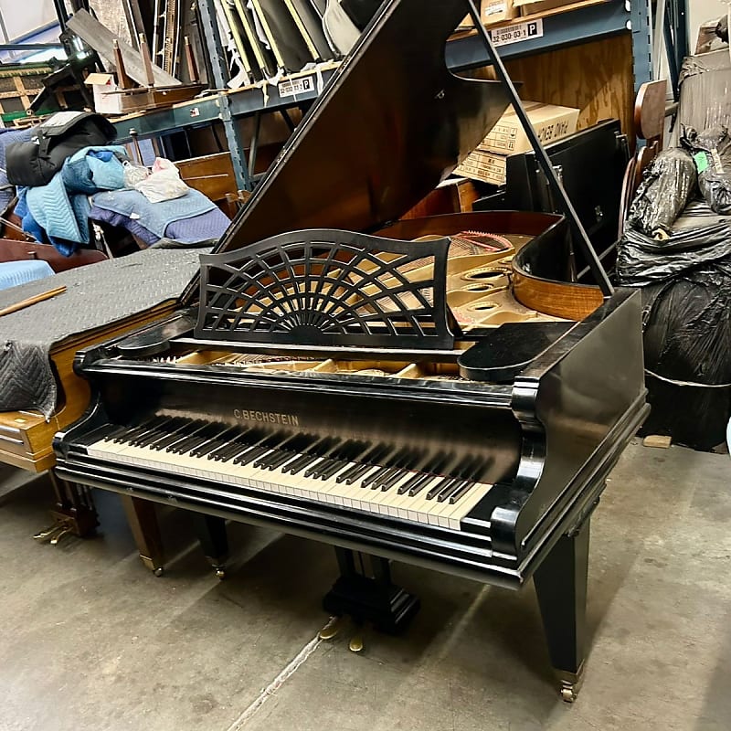 C. Bechstein 7' Grand Piano Classic Ebony Elegance image 1