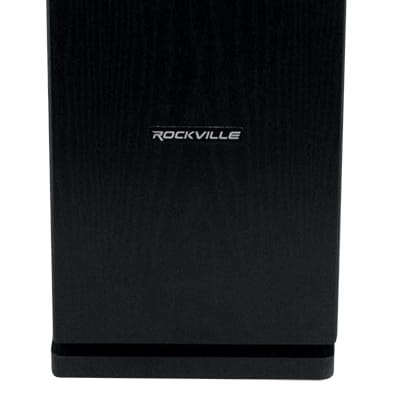(1) Rockville RockTower 64B Black Home Audio Tower Speaker Passive 4 Ohm image 3