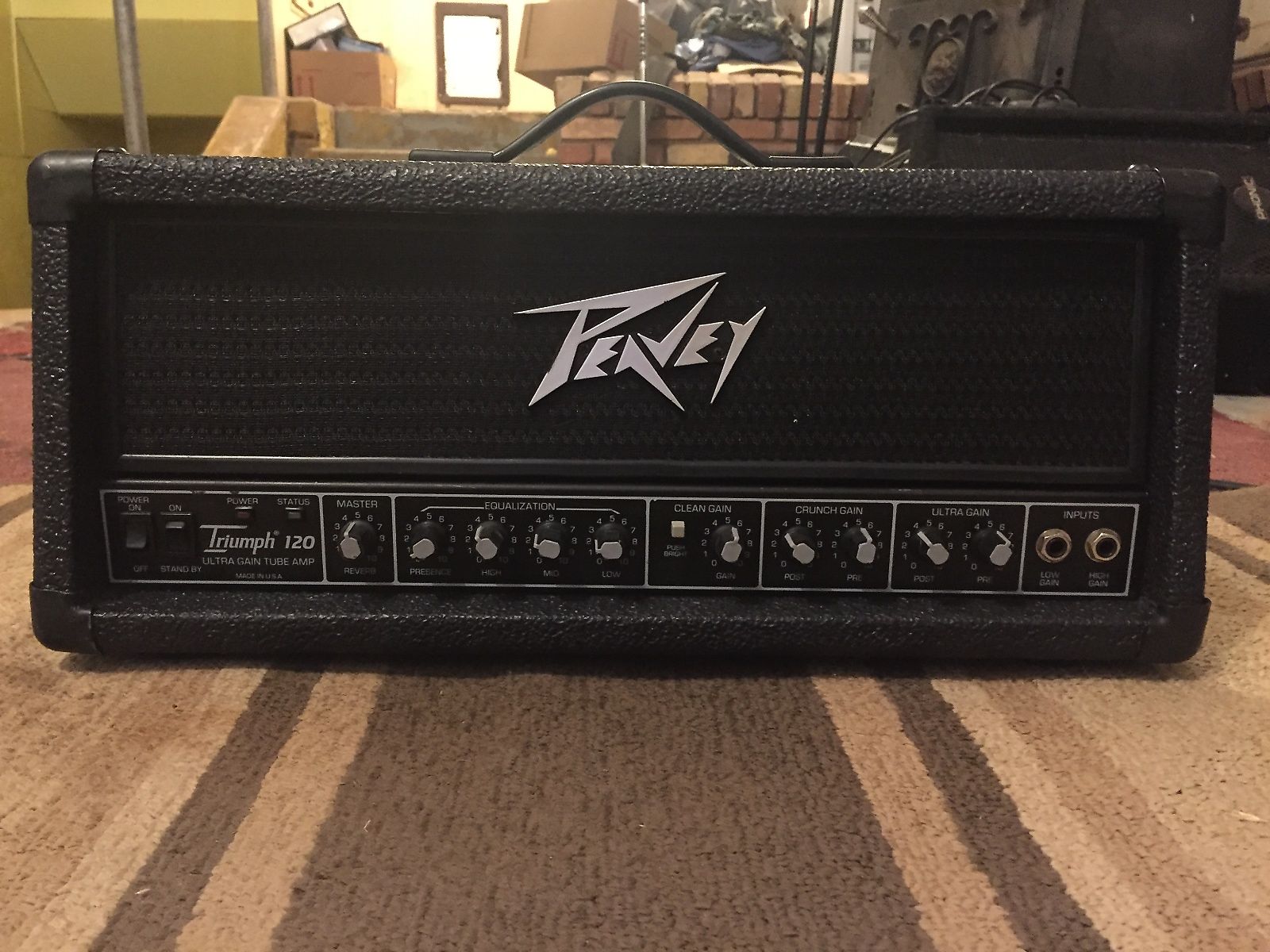 Peavey Triumph 120 Ultra Gain Tube 120 Watt Guitar Head Reverb
