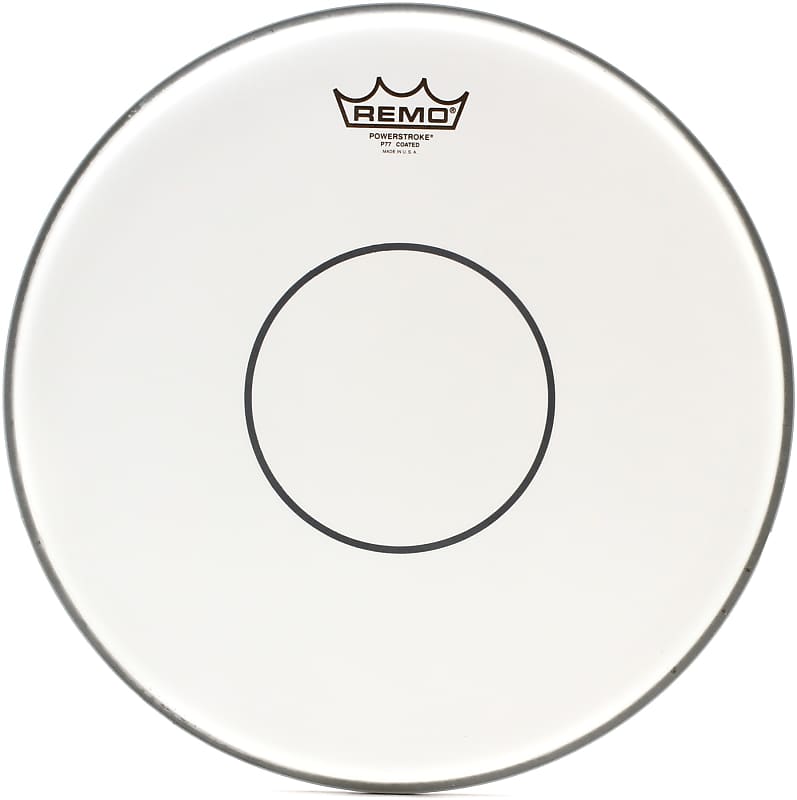 Remo Powerstroke 77 Coated Snare Drumhead - 14 inch - with Clear Dot (3-pack) Bundle image 1