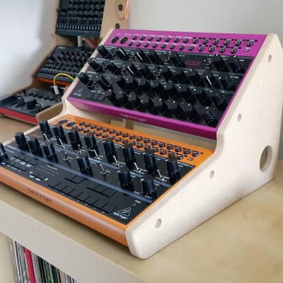Behringer Crave, Edge & Spice - MDF Dual Stand From Synths And Wood image 5