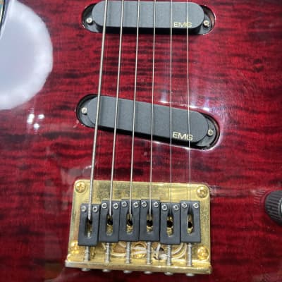 Veillette Brad Whitford’s Aerosmith Six String Baritone, Authenticated! (#149) 2000s Red image 3