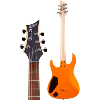 Mitchell MD200 Double-Cutaway Electric Guitar Orange image 4