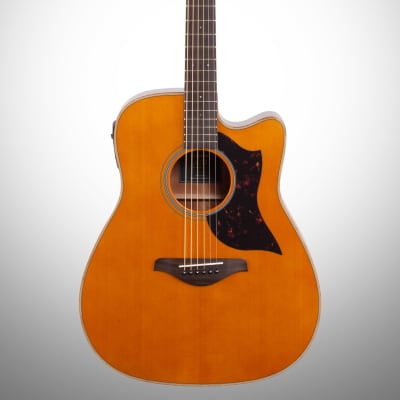 Yamaha A1M Acoustic-Electric Guitar, Vintage Natural image 2