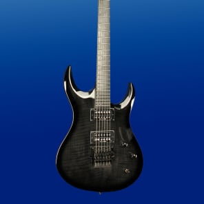 ギター Washburn XM Pro 2FR Black Washburn XMPRO2FR - flame black burst Str shape electric guitar
