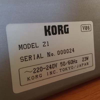 Korg Z1 - Front panel (serial number 000024) -  (for international shipments contact me)