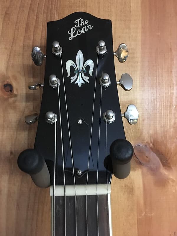 The Loar LH-350 Archtop Black Store Demo | Reverb