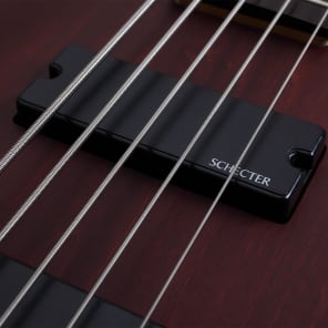 Schecter OMEN-5 5-String Bass Guitar, Walnut Satin, 2094 image 3