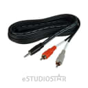 Hosa CMR-210 Stereo Breakout, 3.5 mm TRS to Dual RCA, 10ft