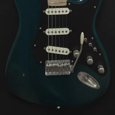 Custom Fender USA Stratocaster Dream Machine Inspired Teal Green Nitro Birdseye Maple DiMarzio HS-2 Pups Light Relic image 2