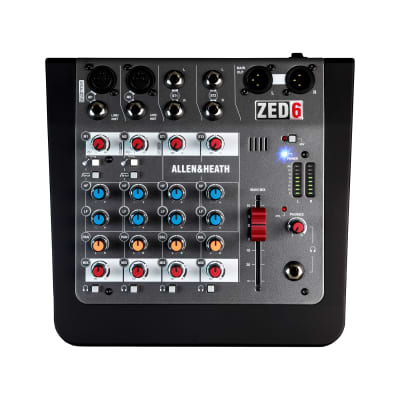 Allen & Heath AH-ZED6 2 Mic/Line with Active DI, 2 Stereo Inputs, 2-band EQ image 2