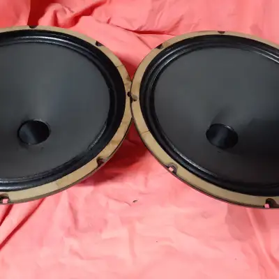 15" ALNICO SPEAKERS WOOFERS PAIR GREAT FOR OLD FENDER AND HI FI WOOFERS 4 OHMS 3 BRASS BOLT MAGNETS image 6