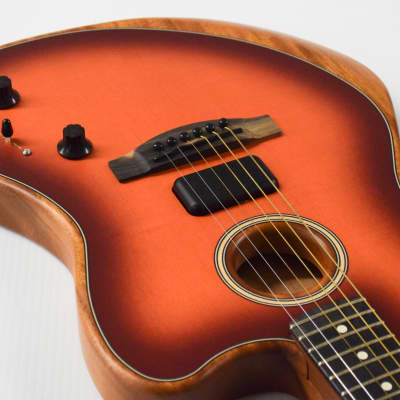Fender American Acoustasonic Jazzmaster Acoustic-electric Guitar (DEMO) - Tobacco Sunburst image 5