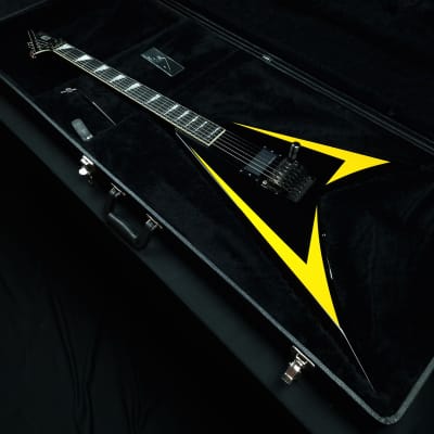 ESP LTD Alexi-600 Alexi Laiho Signature Black with Yellow Pinstripe Seymour Duncan Blackout 2008 Made in Korea Children of Bodom COBHC + OHSC for sale