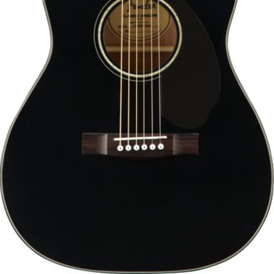Fender Classic Design CC-60SCE Concert Black Electro Acoustic Guitar image 1