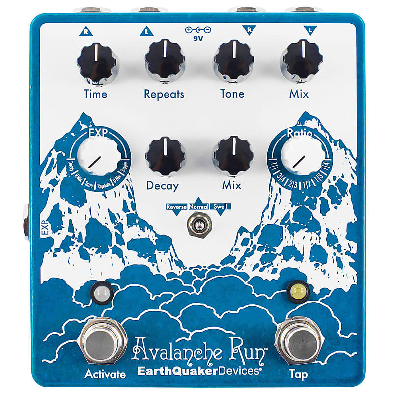 Immagine EarthQuaker Devices Avalanche Run Stereo Reverb & Delay with Tap Tempo V2 - 1