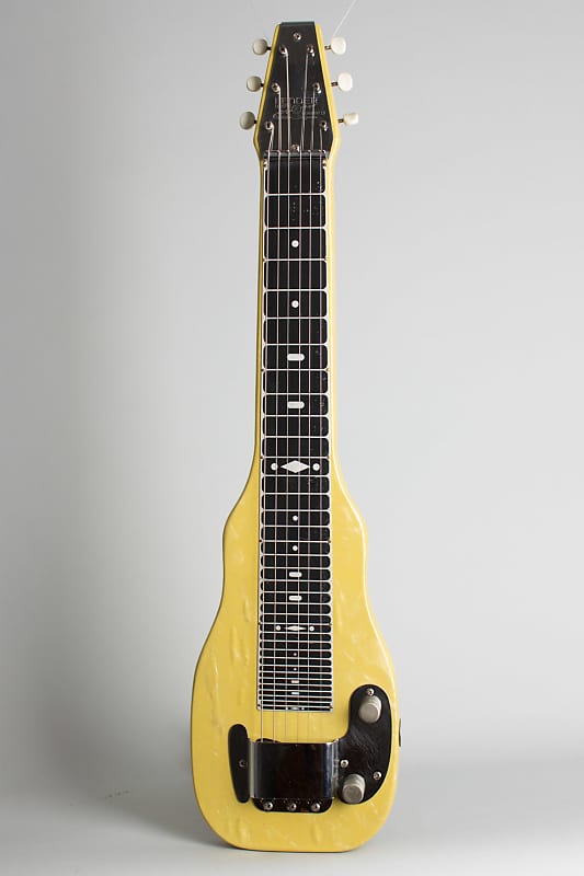 Fender  Champion Lap Steel Electric Guitar (1955), ser. #8970, original brown alligator chipboard case. image 1