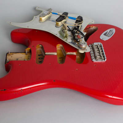 Fender  Stratocaster Custom Shop Solid Body Electric Guitar (1999), ser. #R6758, tweed hard shell case. image 13