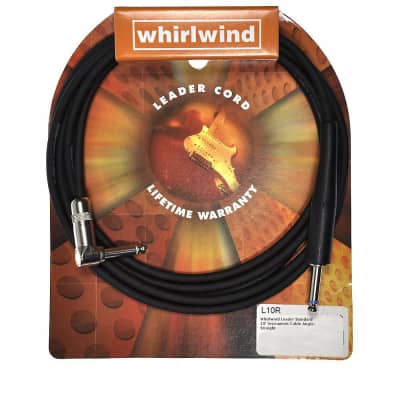Whirlwind Leader Standard 10' Instrument Cable Angle/Straight image 1