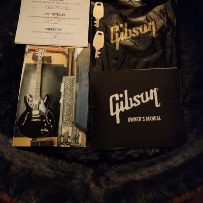 2020 Gibson ES-335 Dot Vintage Ebony  w/ OHSC image 14