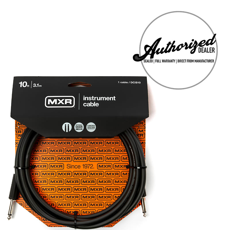 Dunlop MXR DCIS10 Standard Instrument Guitar Cable | 10 Foot image 1