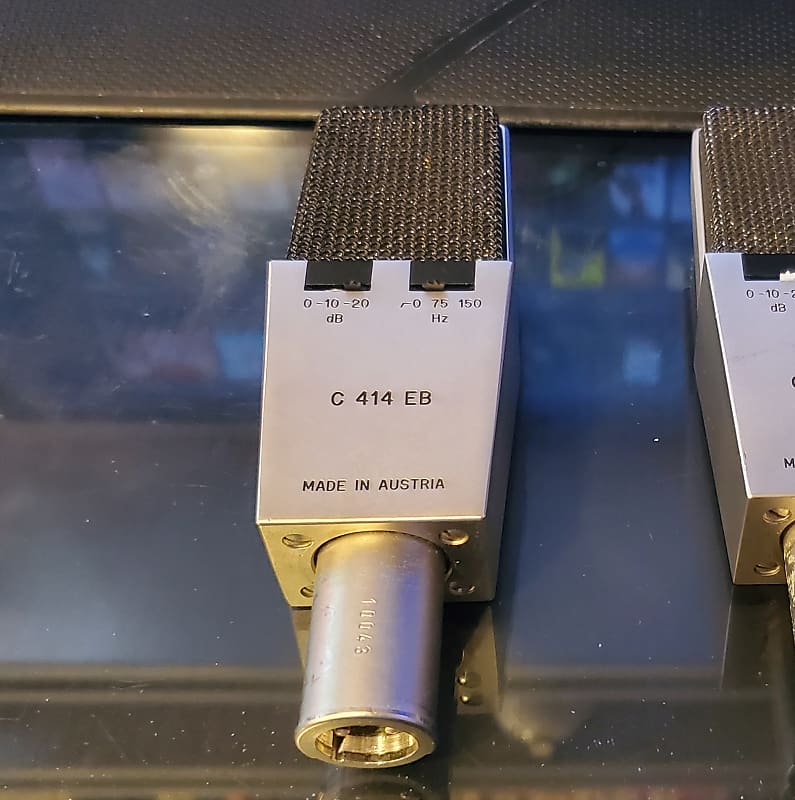 AKG C414 EB with Nylon CK12 Capsule 1970s - Silver | Reverb