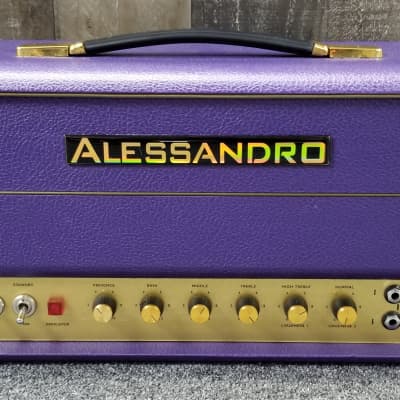 2000s Alessandro JTM 45 Head - Rare 1 of 1 Made - Purple tolex for sale