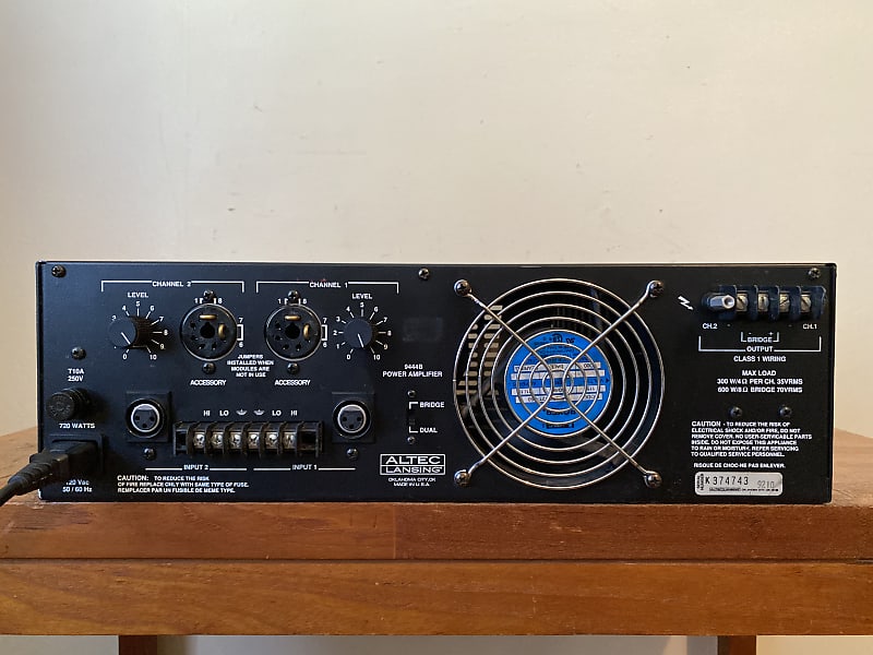 Altec Lansing Model 9444B Anniversary Series Stereo Power Amplifier. Pro  Serviced.