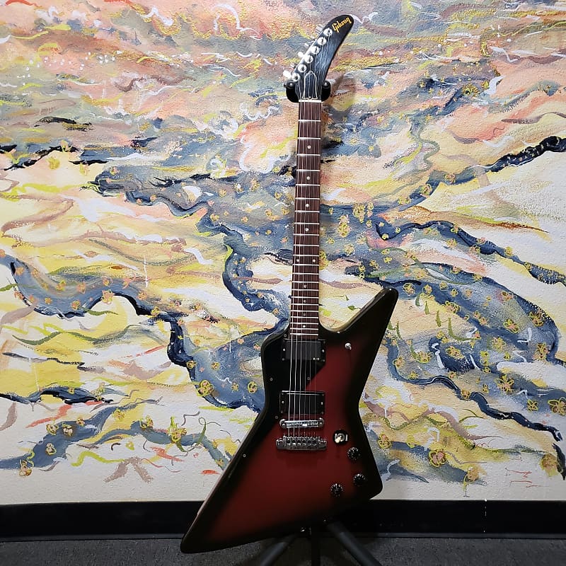 1984 Gibson Explorer Electric Guitar Night Violet Finish EMG Pickups w/ Brown Gibson Hard Case (Used) "Made In USA" image 1