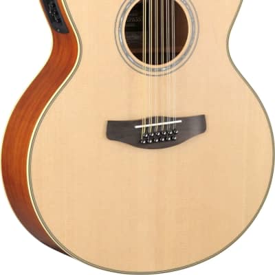 Yamaha CPX700II-12 12-String Cutaway Acoustic-Electric Guitar, Natural image 2