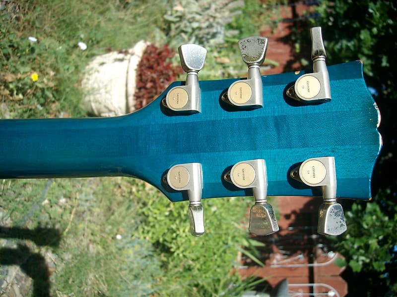 Burny RLC Custom Limited Model RARE !! 1987 Transparent Blue