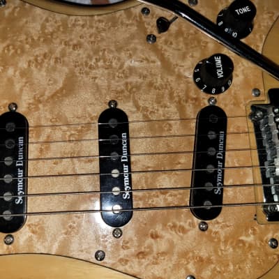 Fender Lite ash stratocaster loaded pickguard- Birdseye maple for sale