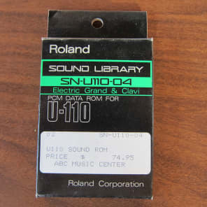 Roland U-110 SN-U110-04 Electric Grand & Clavi Sound Card image 1