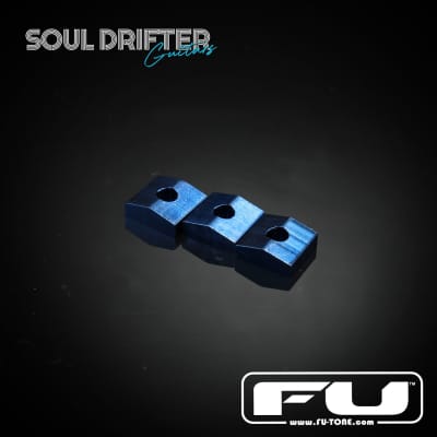 FU-Tone Titanium Lock Nut Blocks (Set of 3) - Blue for sale