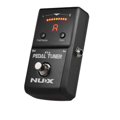 NUX PT-6 Chromatic Tuner Pedal Guitar Pedal Tuner Supports Flat & A4 Tuning LED Display Metal Shell image 1