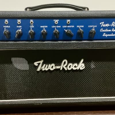 Two Rock Custom Reverb Signature 100 Watt Amplifier Type V2 with Blue Faceplate for sale