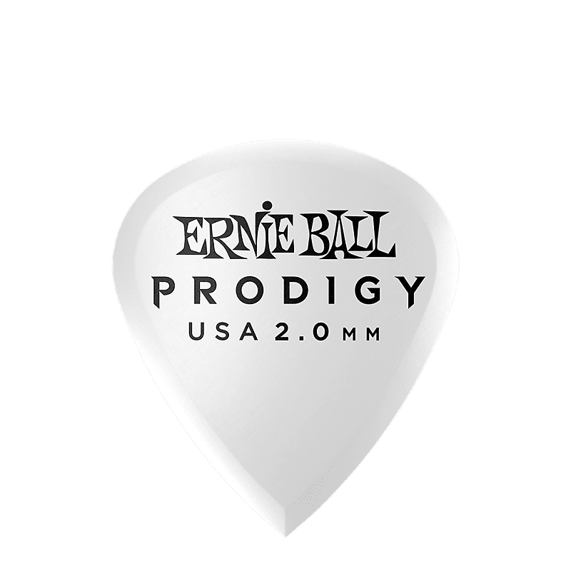 Ernie Ball 2.0mm White Mini Prodigy Picks 6-Pack image 1
