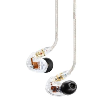 Shure SE425-CL Sound Isolating™ Dual Driver Earphone With Detachable Cable And Formable Wire (Clear) image 1