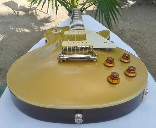 Epiphone Les Paul '56 Reissue Goldtop Electric Guitar with | Reverb