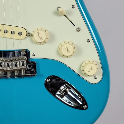 2021 Fender American Professional II Stratocaster - Miami Blue With OHSC image 14