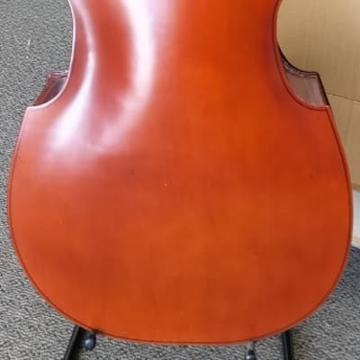 Palatino VB-004 Crack-Resistant Upright Bass with Padded Bag, 3/4 Size image 2